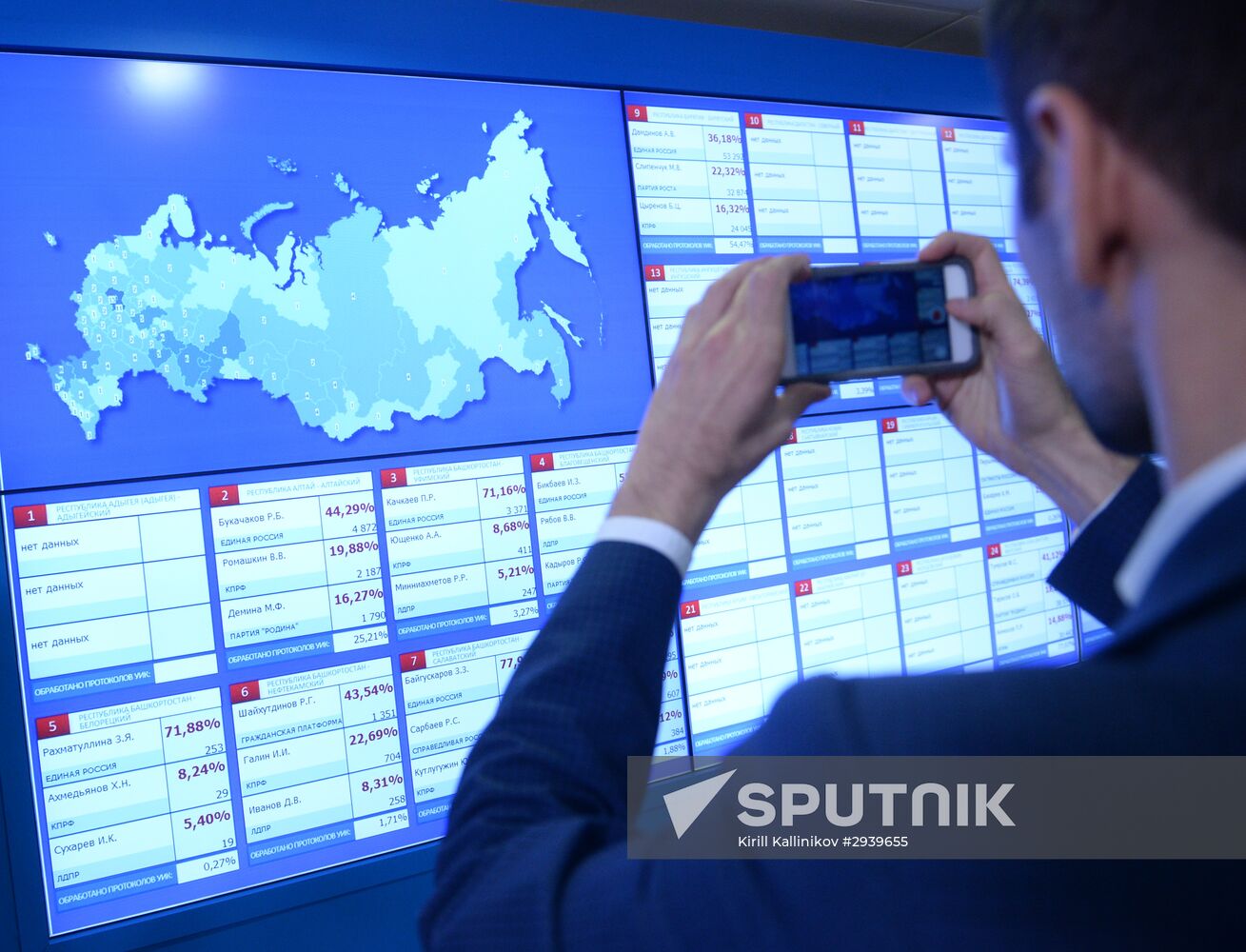Russia's Central Election Commission at work