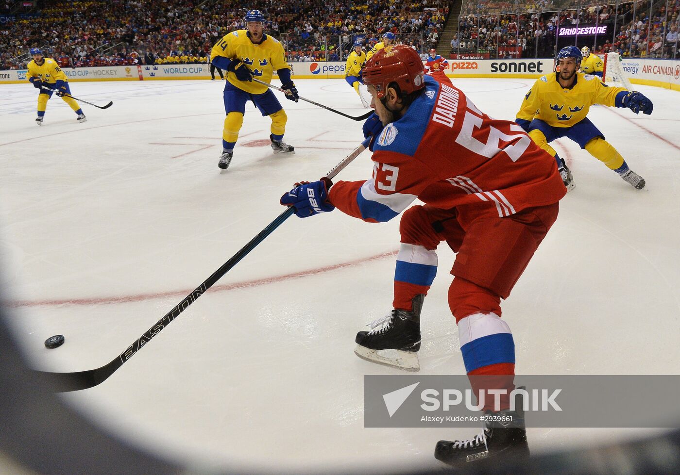 2016 World Cup of Hockey. Sweden vs. Russia