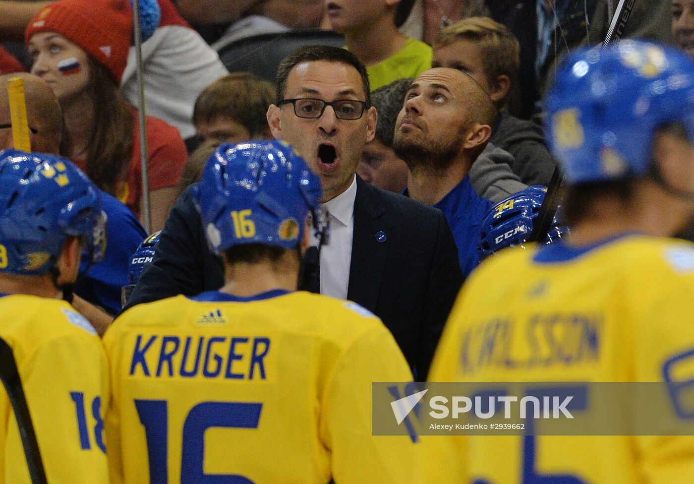 2016 World Cup of Hockey. Sweden vs. Russia