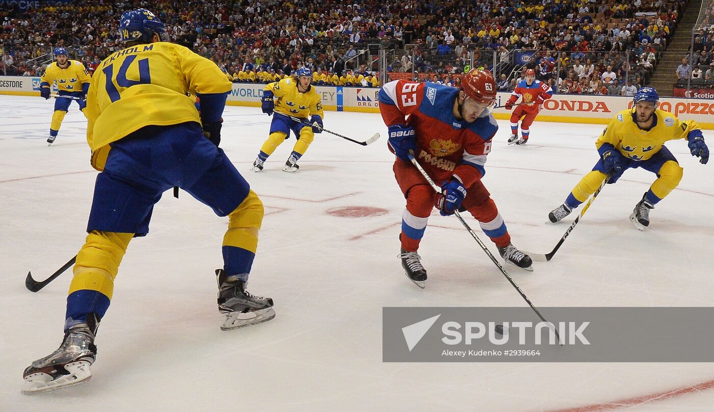 2016 World Cup of Hockey. Sweden vs. Russia