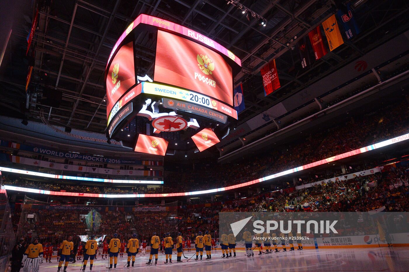 2016 World Cup of Hockey. Sweden vs. Russia