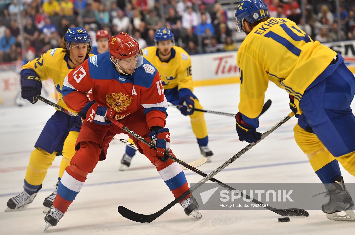 2016 World Cup of Hockey. Sweden vs. Russia