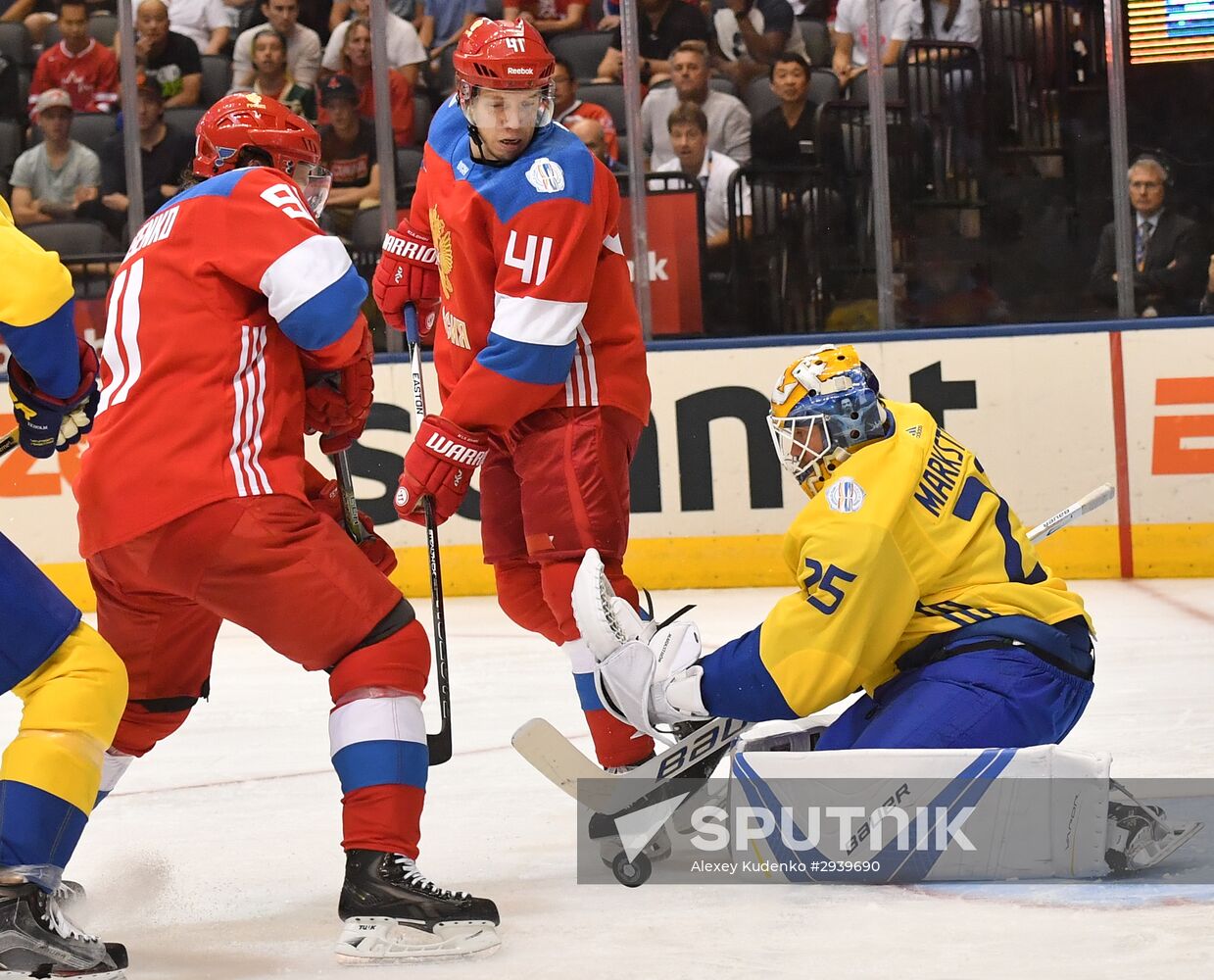 2016 World Cup of Hockey. Sweden vs. Russia