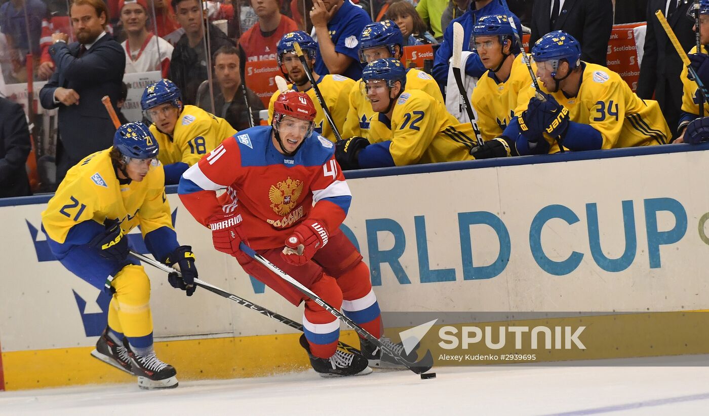 2016 World Cup of Hockey. Sweden vs. Russia