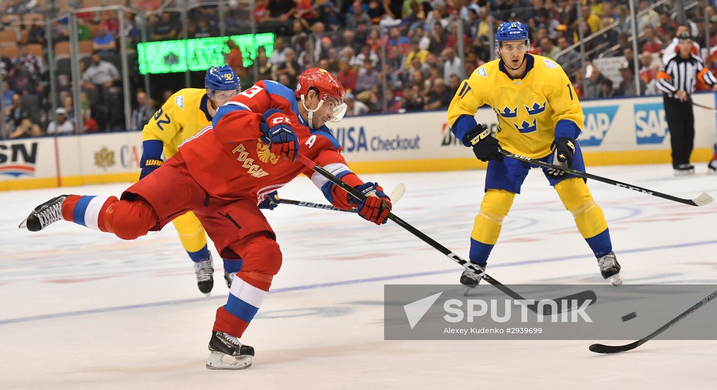 2016 World Cup of Hockey. Sweden vs. Russia