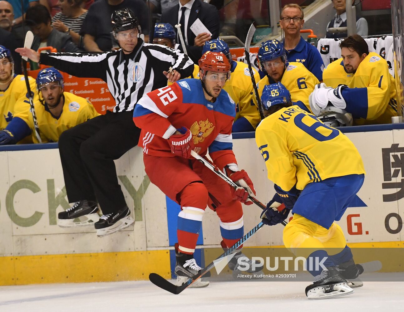 2016 World Cup of Hockey. Sweden vs. Russia