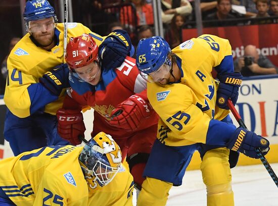 World Cup of Hockey. Sweden vs. Russia