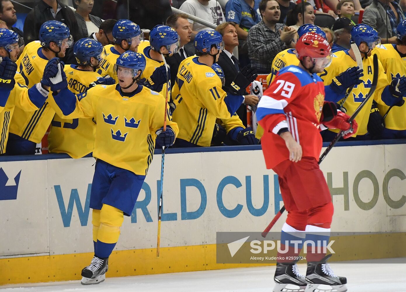 World Cup of Hockey. Sweden vs. Russia