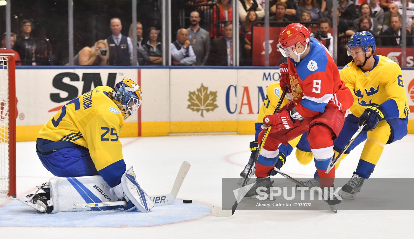 World Cup of Hockey. Sweden vs. Russia