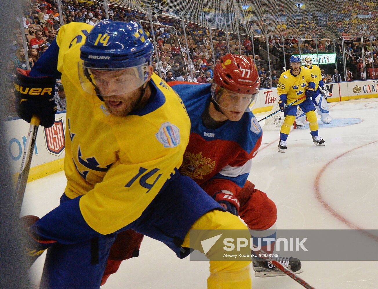 World Cup of Hockey. Sweden vs. Russia