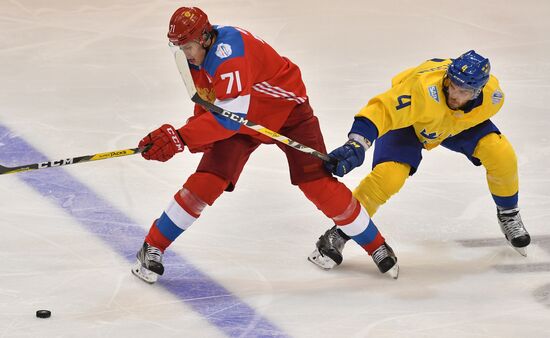 World Cup of Hockey. Sweden vs. Russia