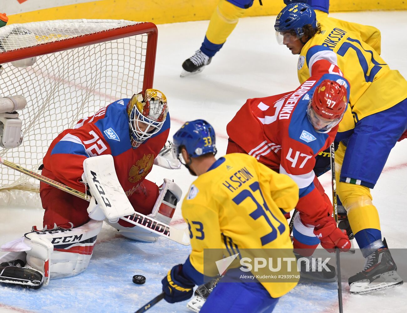 World Cup of Hockey. Sweden vs. Russia