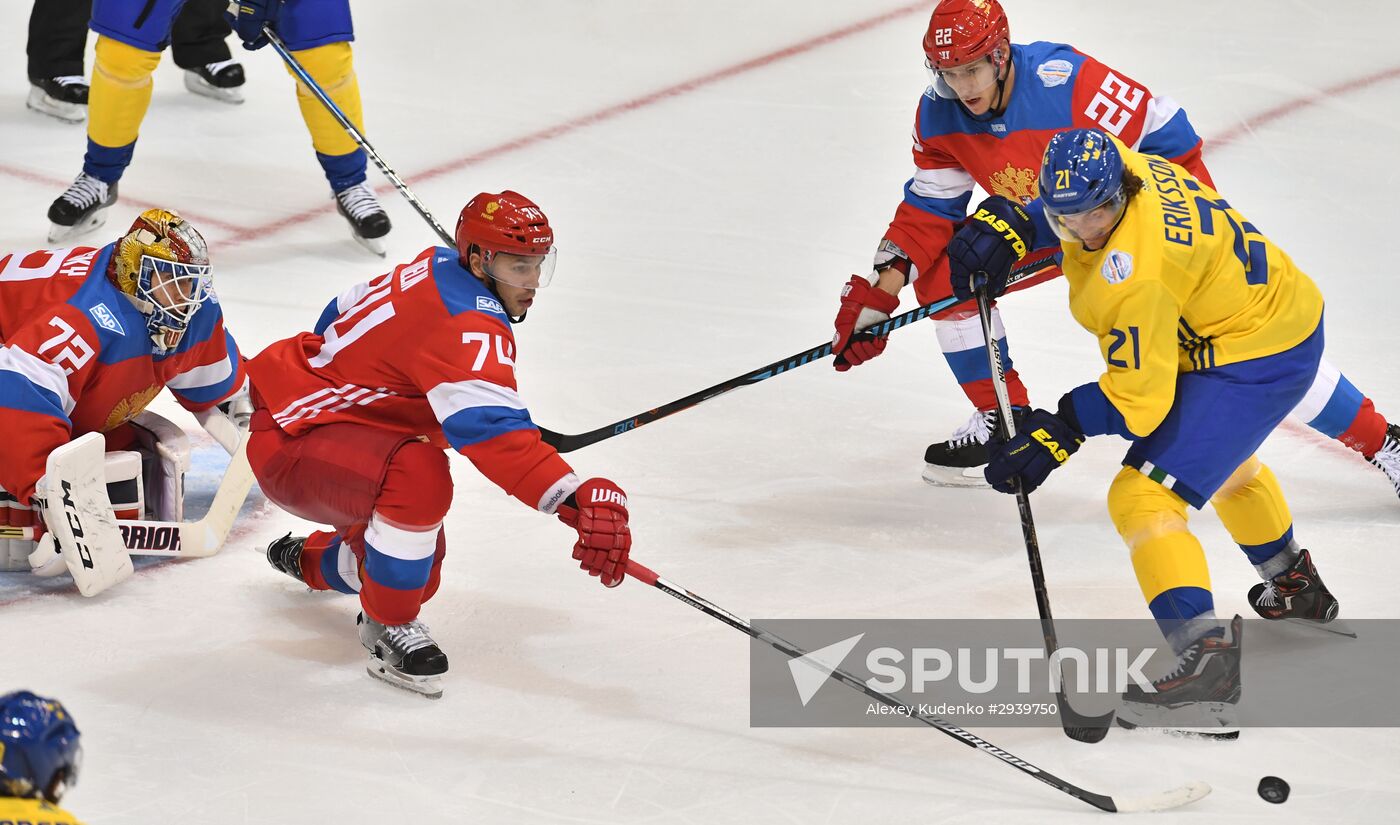 World Cup of Hockey. Sweden vs. Russia