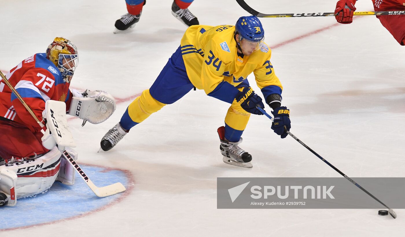 World Cup of Hockey. Sweden vs. Russia