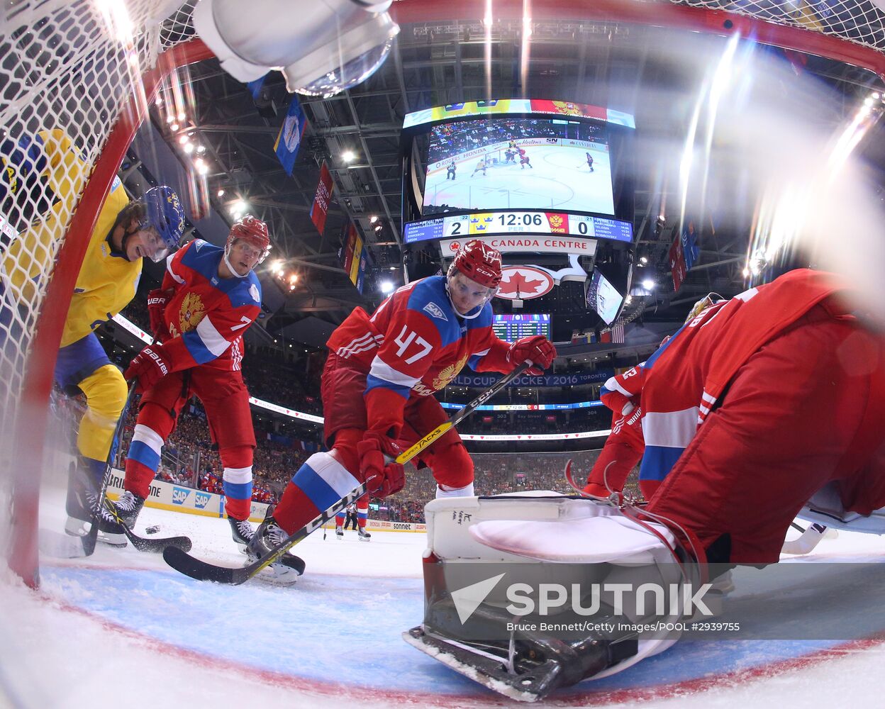 World Cup of Hockey. Sweden vs. Russia