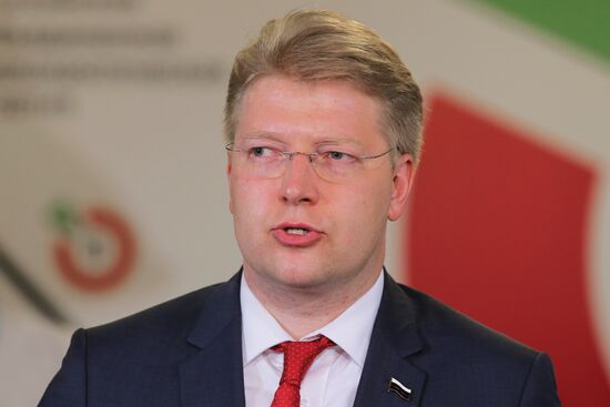 Yabloko party news conference following elections