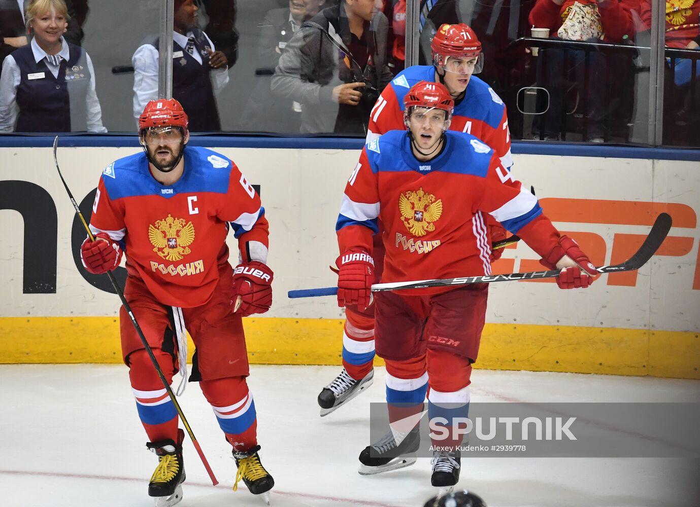 World Cup of Hockey. Sweden vs. Russia