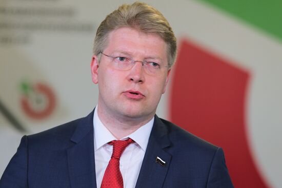 Yabloko party news conference following elections