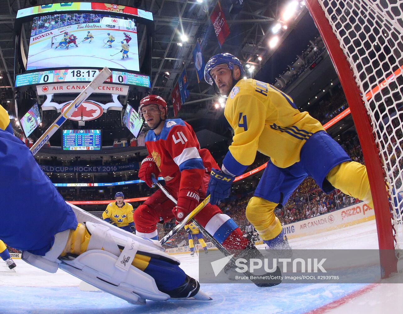 World Cup of Hockey. Sweden vs. Russia