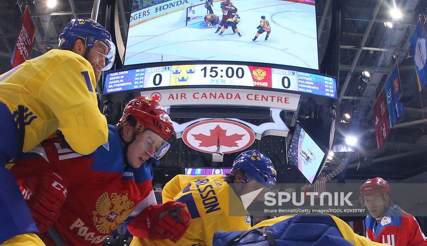 World Cup of Hockey. Sweden vs. Russia