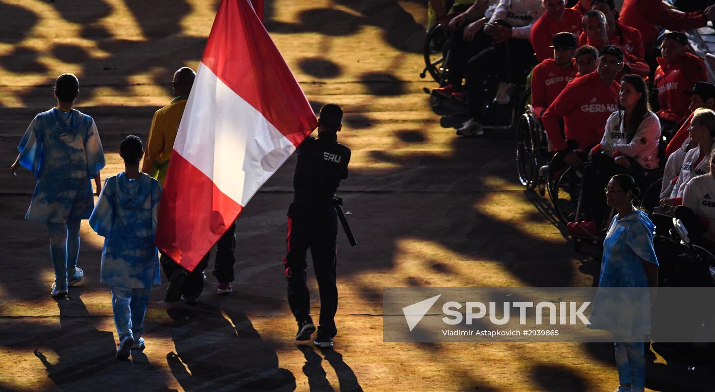 Closing ceremony of the XV Paralympic Summer Games in Rio de Janeiro