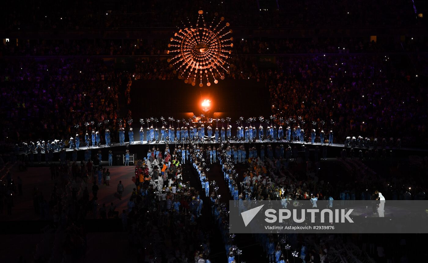 Closing ceremony of the XV Paralympic Summer Games in Rio de Janeiro