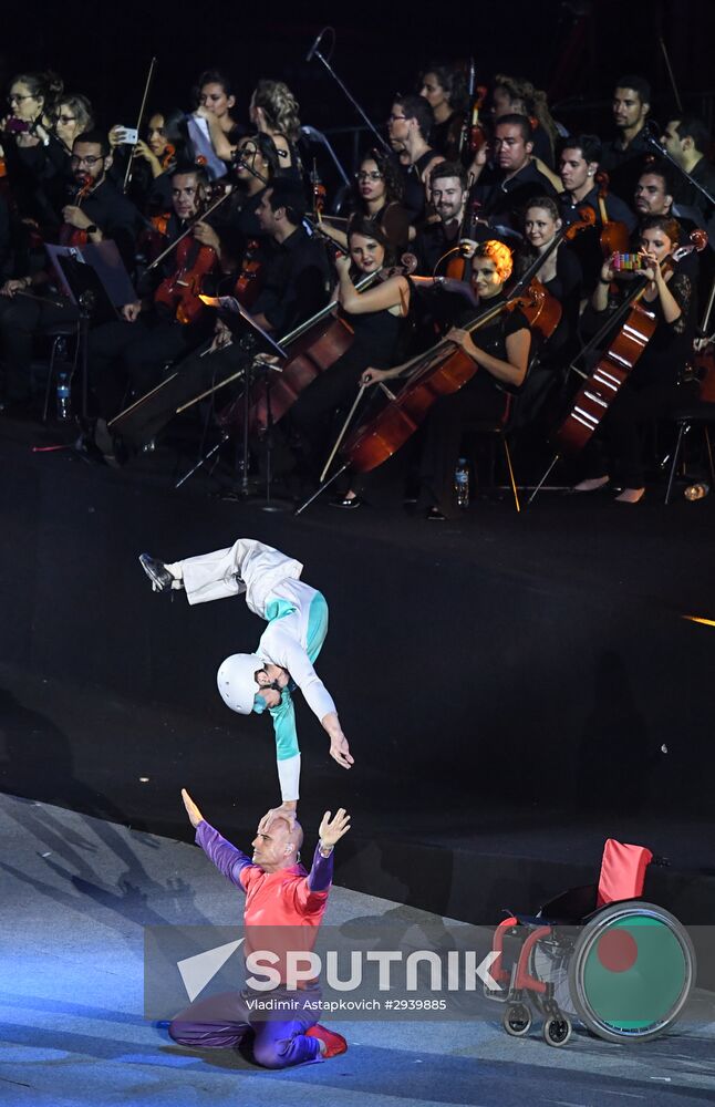 Closing ceremony of the XV Paralympic Summer Games in Rio de Janeiro