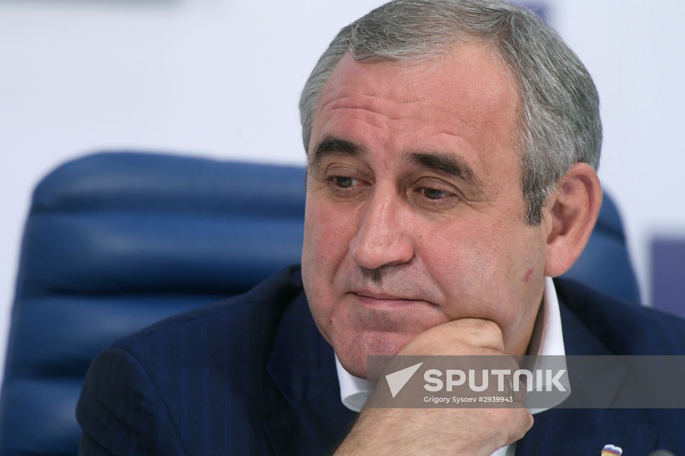 News conference by United Russia party's leaders