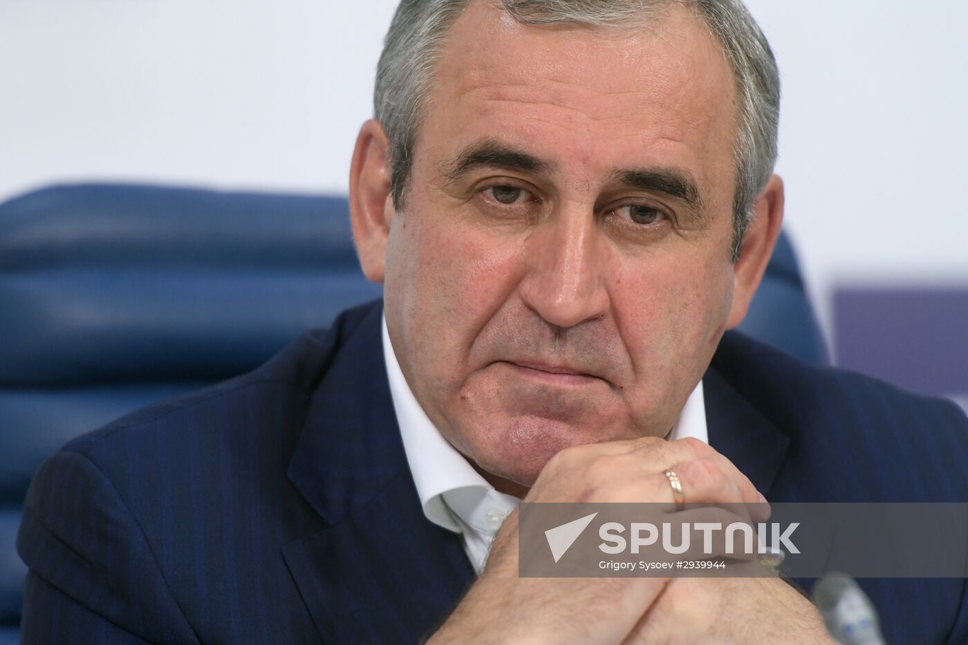 News conference by United Russia party's leaders