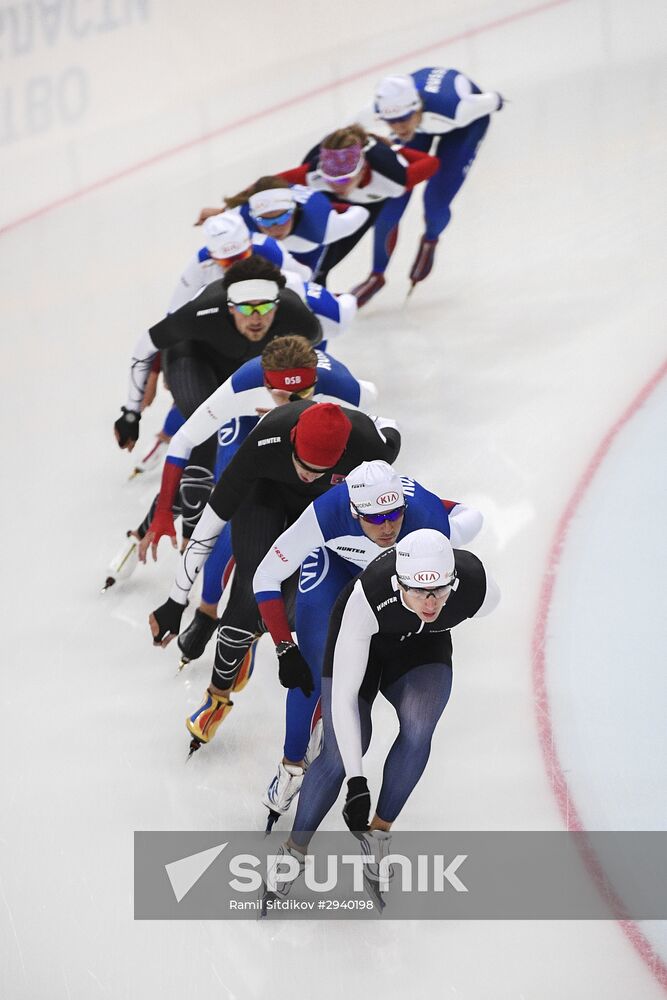 Training session by Russian speed skating team