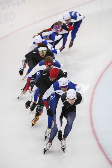 Training session by Russian speed skating team