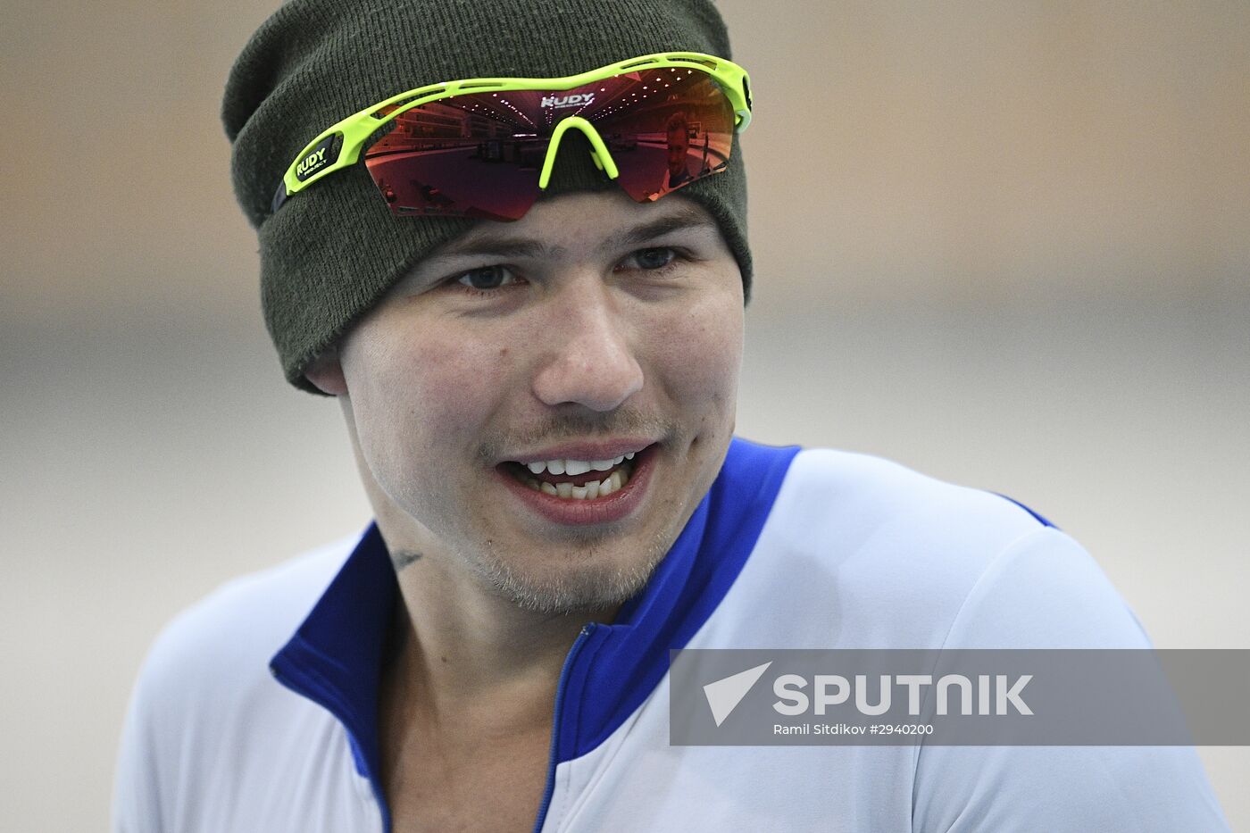 Training session by Russian speed skating team