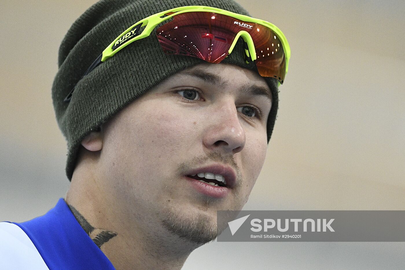 Training session by Russian speed skating team