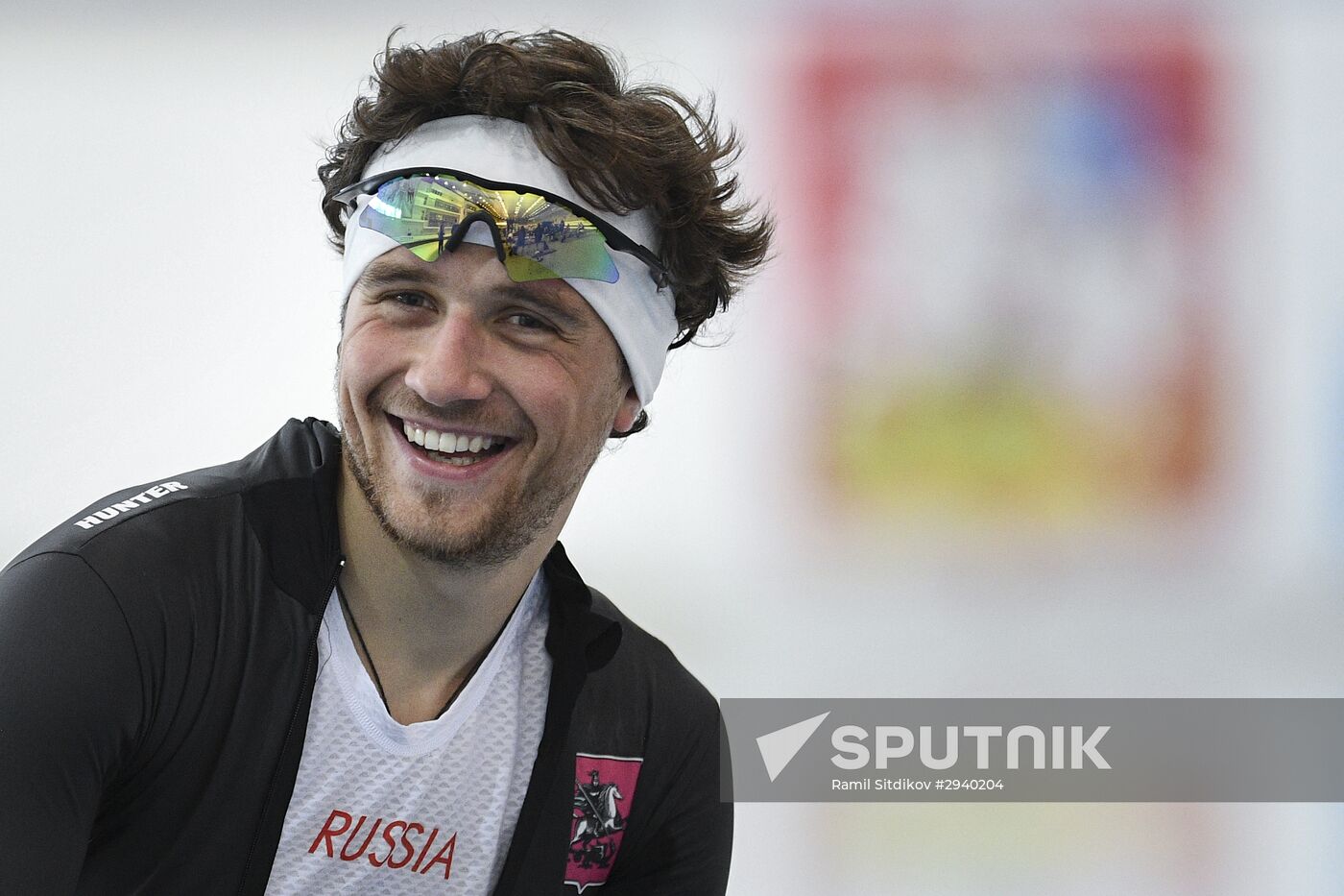 Training session by Russian speed skating team