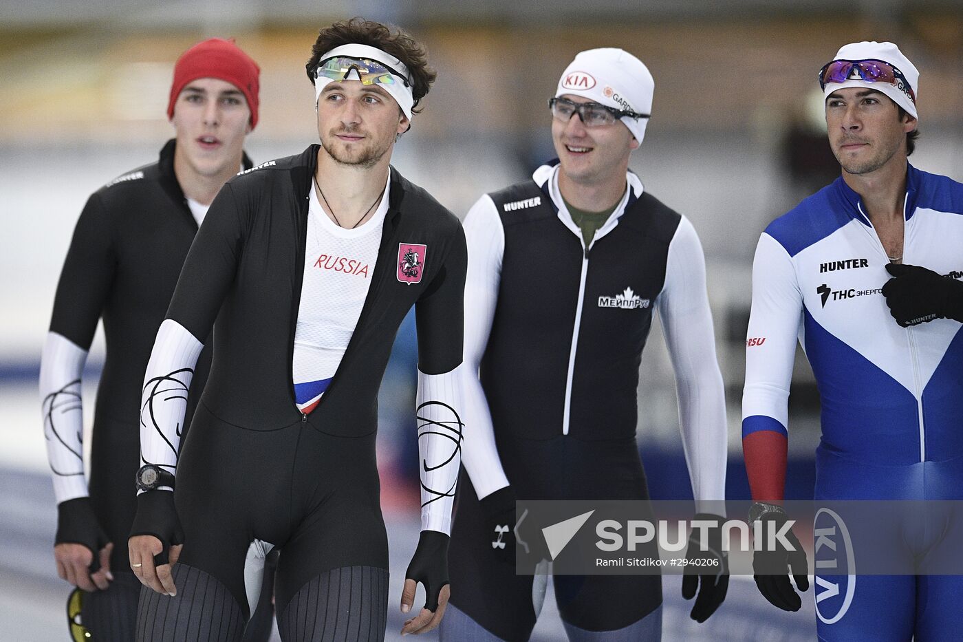 Training session by Russian speed skating team