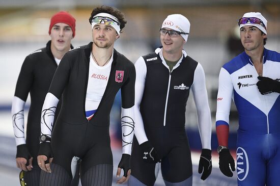 Training session by Russian speed skating team