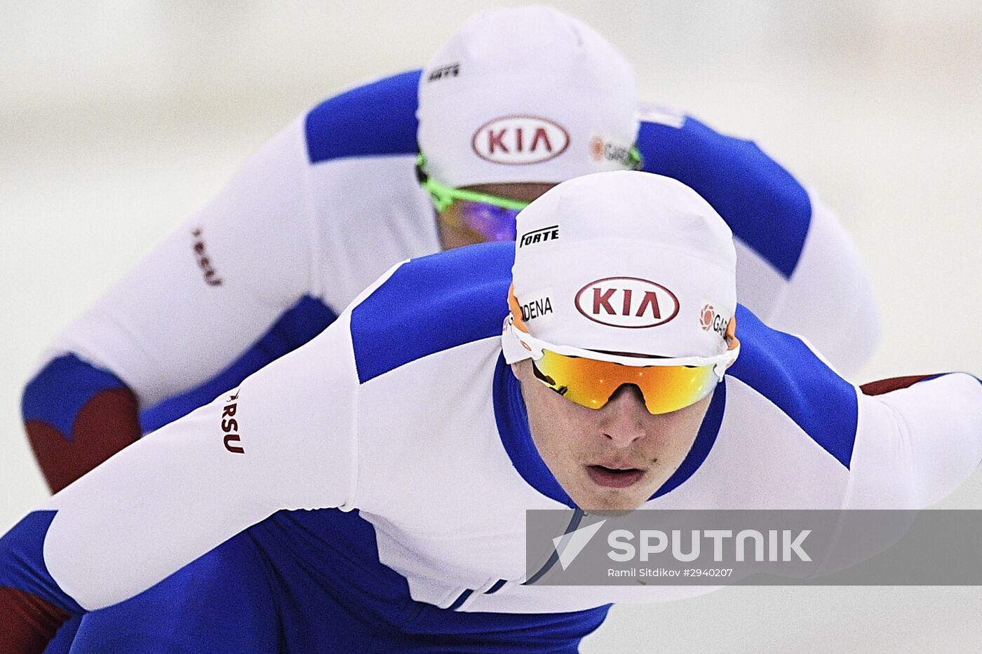 Training session by Russian ice skating team