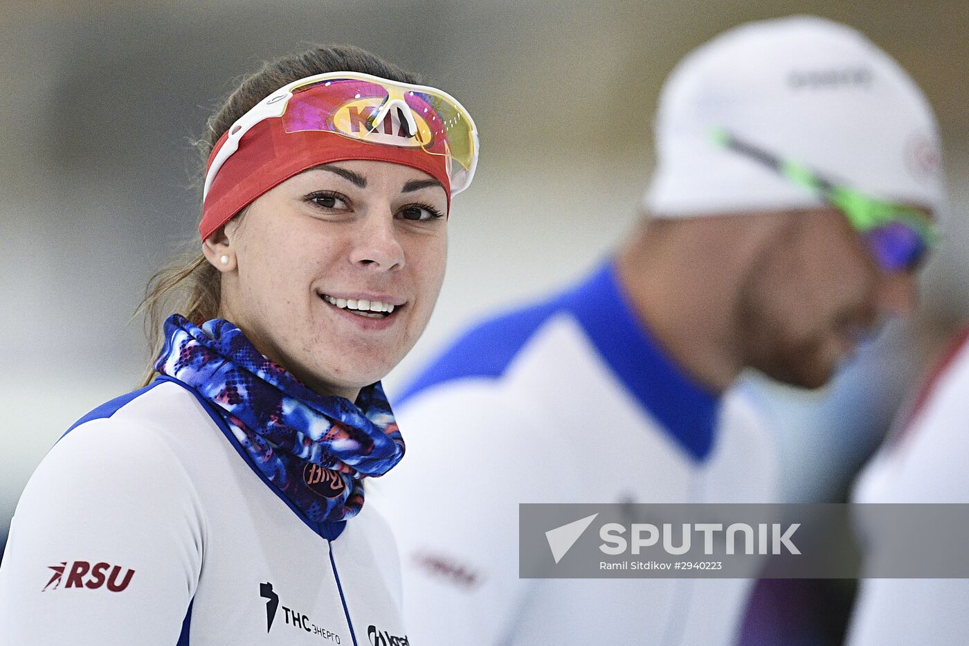 Training session by Russian ice skating team