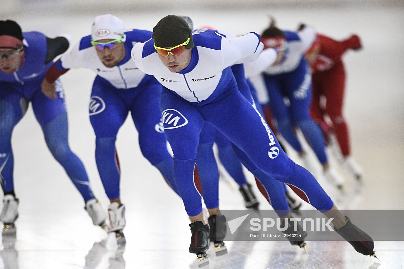 Training session by Russian ice skating team