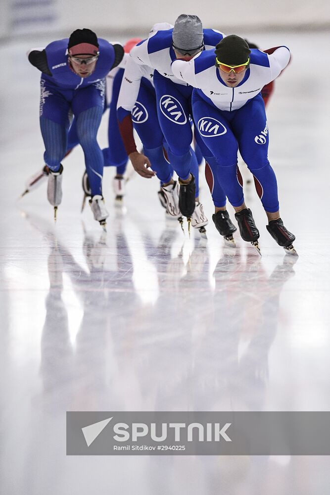 Training session by Russian ice skating team