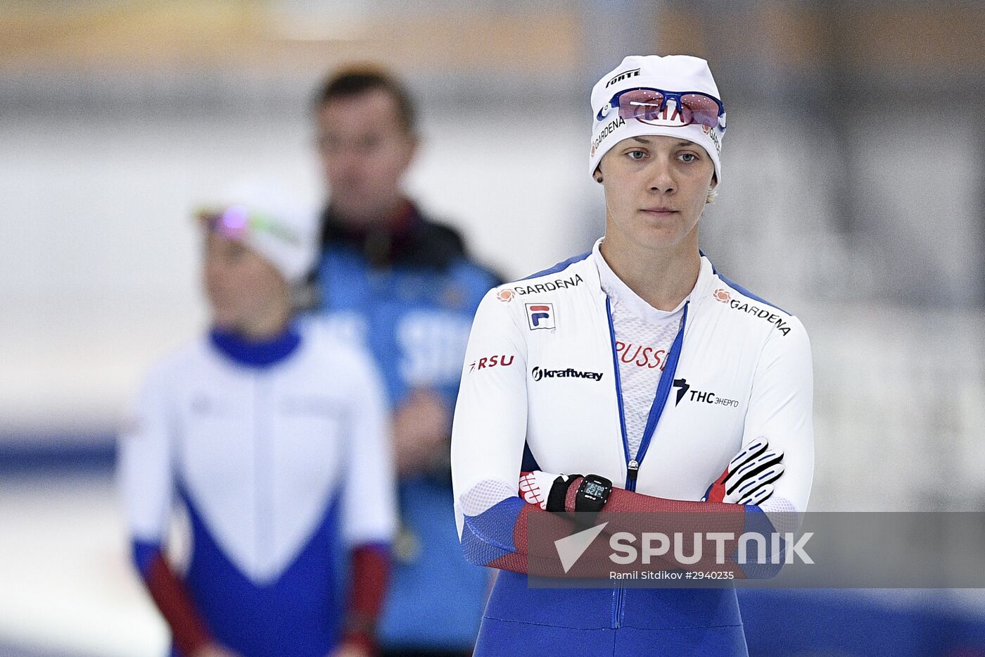 Training session by Russian ice skating team