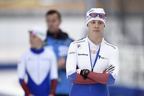 Training session by Russian ice skating team