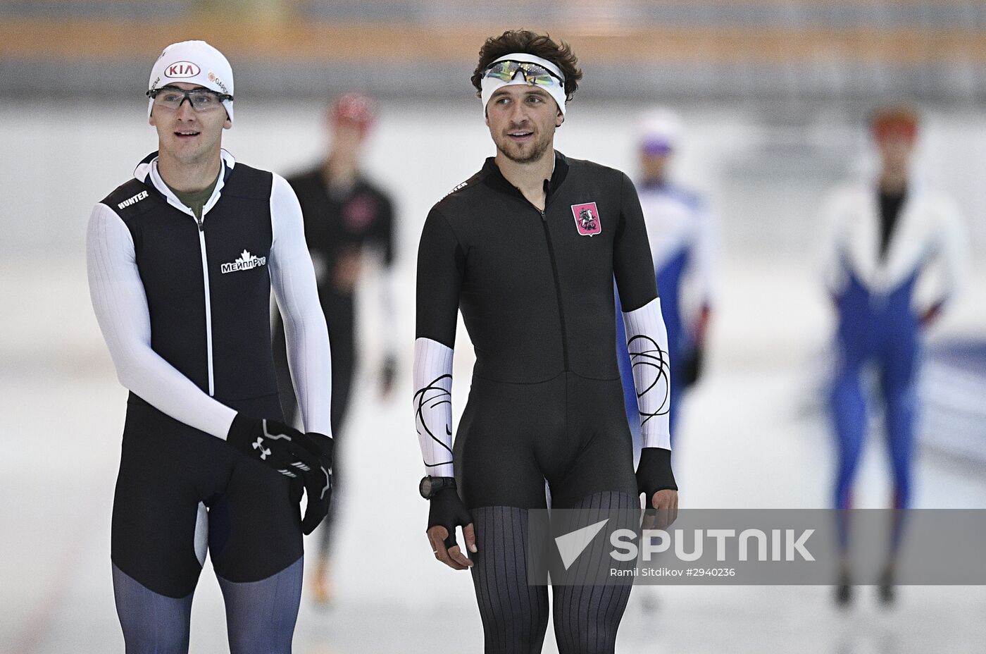 Training session by Russian ice skating team