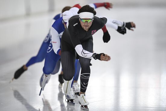 Training session by Russian ice skating team