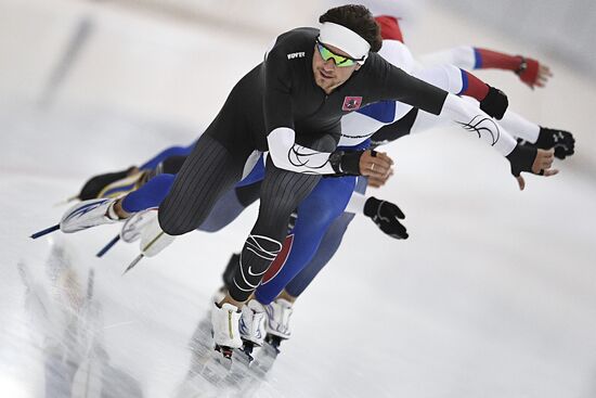 Training session by Russian ice skating team