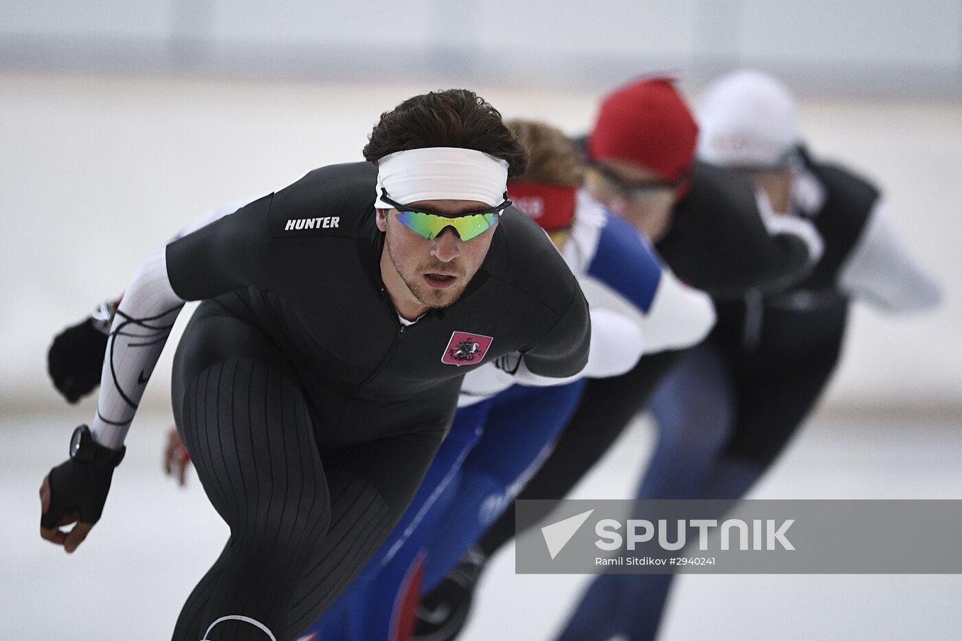 Training session by Russian ice skating team