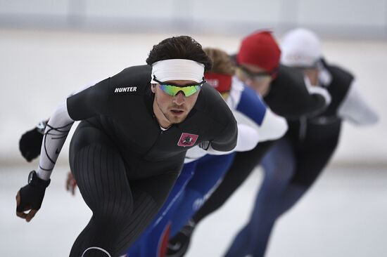 Training session by Russian ice skating team