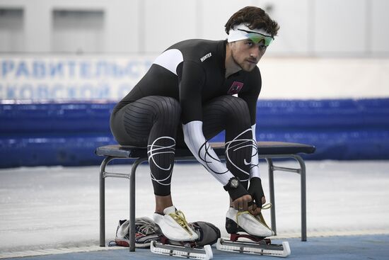 Training session by Russian ice skating team