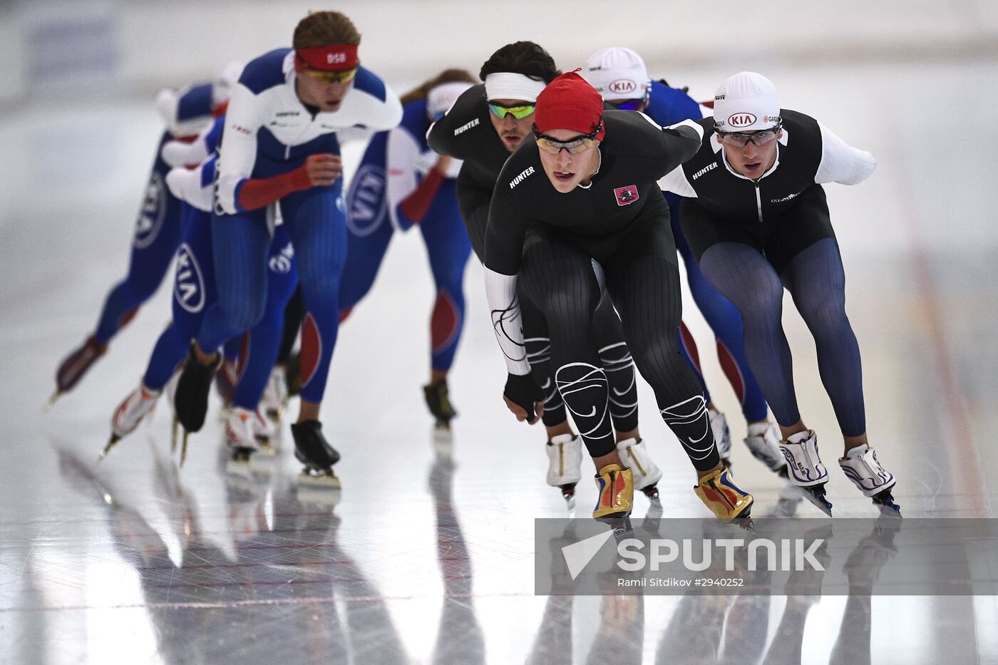 Training session by Russian ice skating team