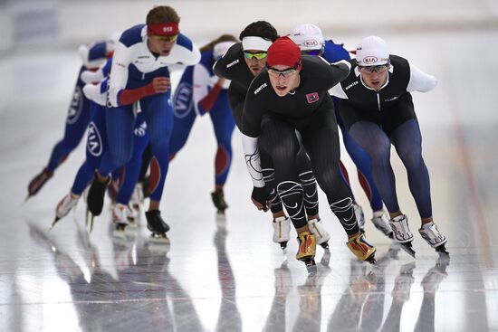 Training session by Russian ice skating team